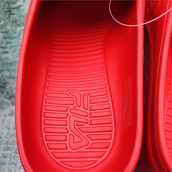 Men’s “FILA” Red Clog Size 10 NEW EB3 - Picture 5 of 10